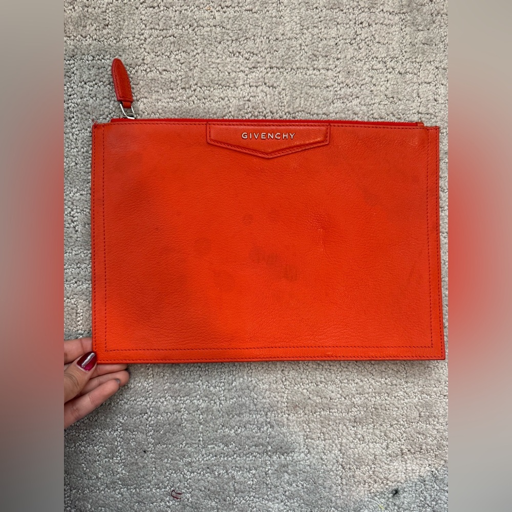 Givenchy Orange Leather Men's Bag